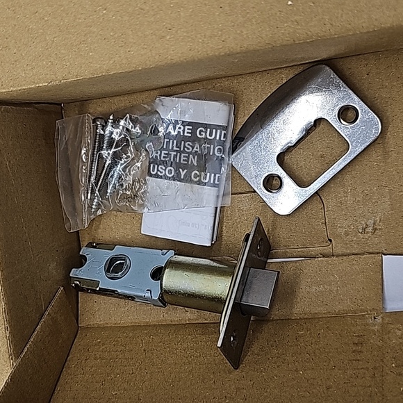 Schlage Door Handles Lever Silver Satin Nickel New SOL Solstice Passage Hall NIB - Picture 6 of 6